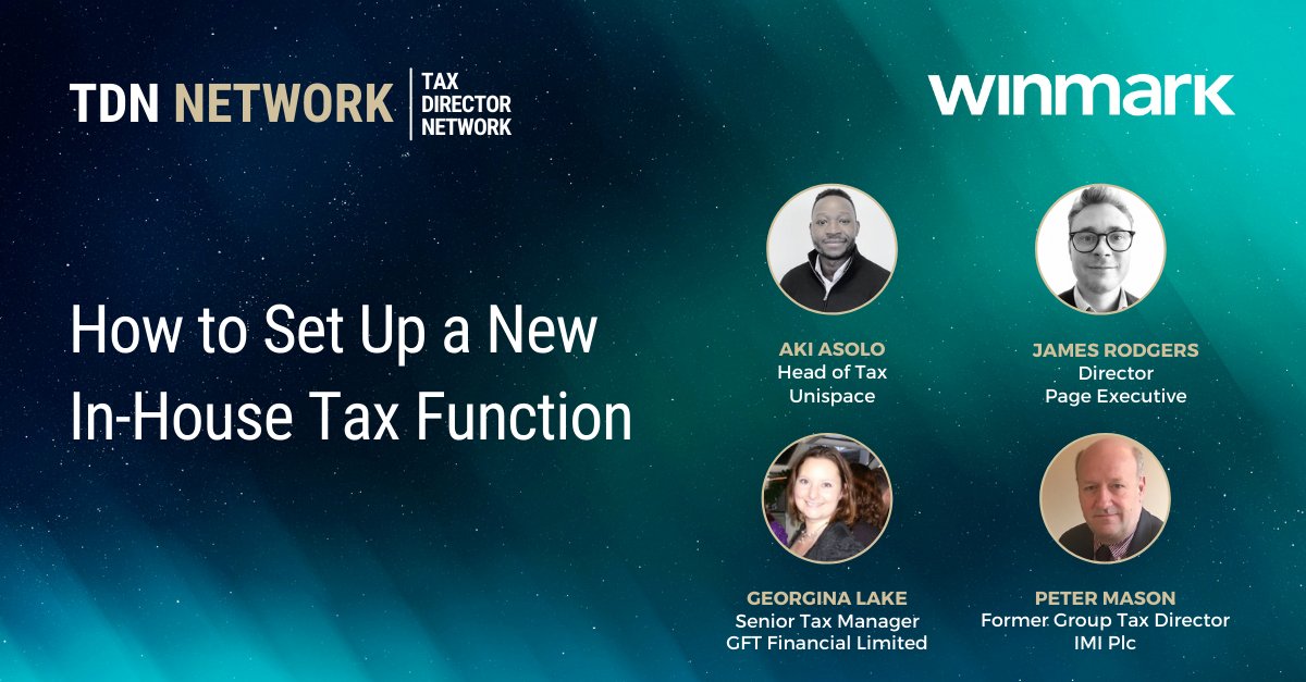 Our #TaxDirector Network explored how Heads of #Tax should approach building tax management capacity from scratch at last month’s virtual meeting -‘Setting up “greenfield tax functions’. Thanks to our speakers &amp; Chair for bringing their considerable experience to the conversation