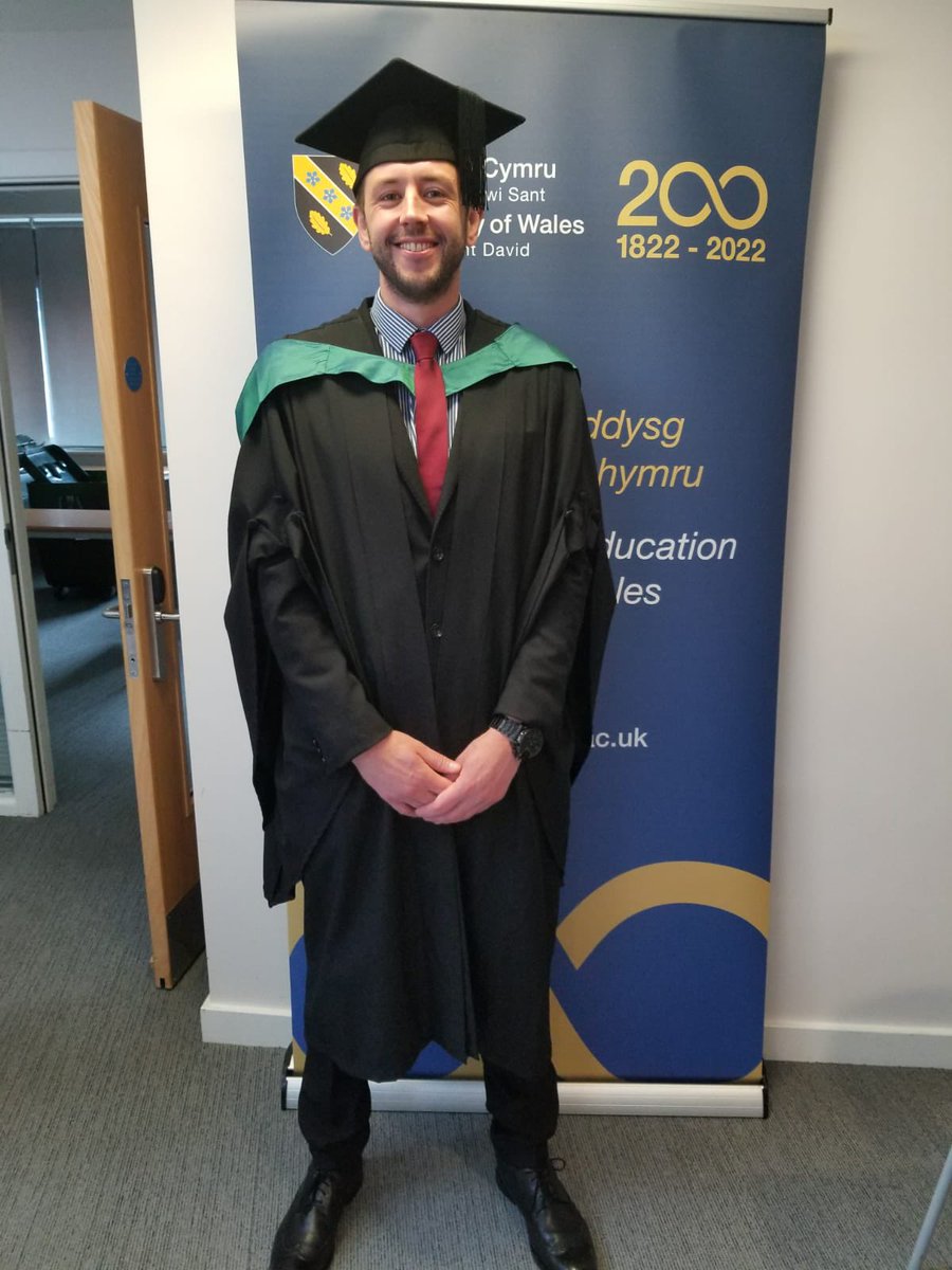 UWTSD's tweet photo. Ryan Jones graduates today from the BA Primary Education with QTS. the Mayals primary teacher says: “The courses are really interactive, and you learn a wide range of academic skills, as well as getting hands on practical experience”.
#UWTSDgraduation #UWTSD200 https://t.co/6pTrMGFV29