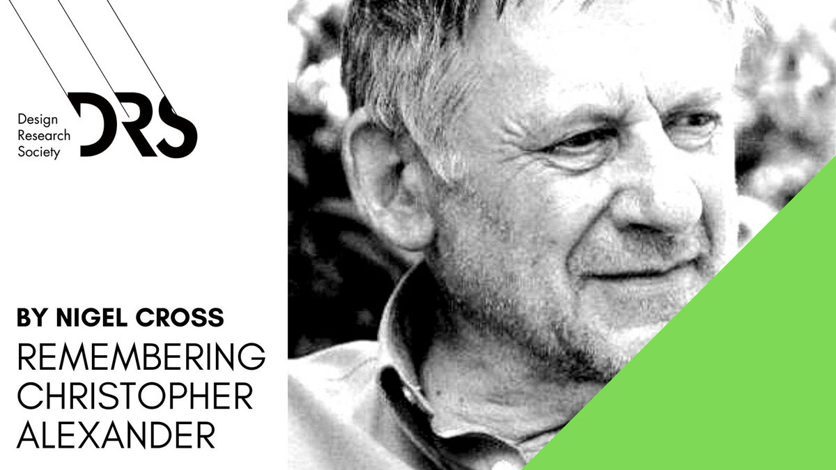 thisisDRS's tweet image. Christopher Alexander, who died on 17 March 2022 at the age of 85, was one of the pioneers of the design methods movement. Read Nigel Cross&apos; obituary for the influential theorist and practitioner here: designresearchsociety.org/articles/remem…