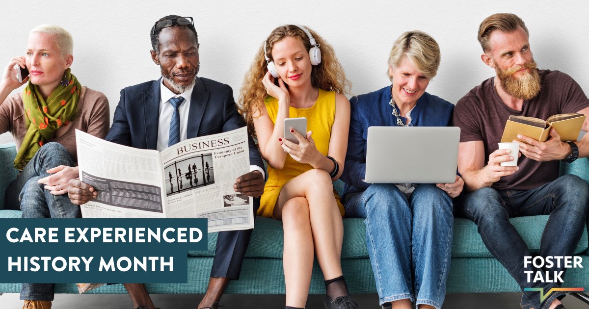 FosterTalk's tweet photo. April is Care Experienced History Month to celebrate and commemorate the lives of care experienced people throughout history. 

Last year was the first annual celebration and FosterTalk are so happy to get involved this year.

#CEP #CareExperienced  #ChildrenInCare #CEHM #CEHM22 https://t.co/zf2fxGlDqT