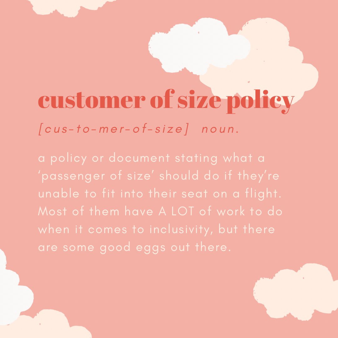 kirstyleanneuk's tweet photo. Our second post is now live and it’s all about Customer of Size policies! ❤️✈️💺

https://t.co/ImfayQ7exE

#flyingwhilefat #plussizetravel #plussizetraveltoo https://t.co/1OV6pjaQMM