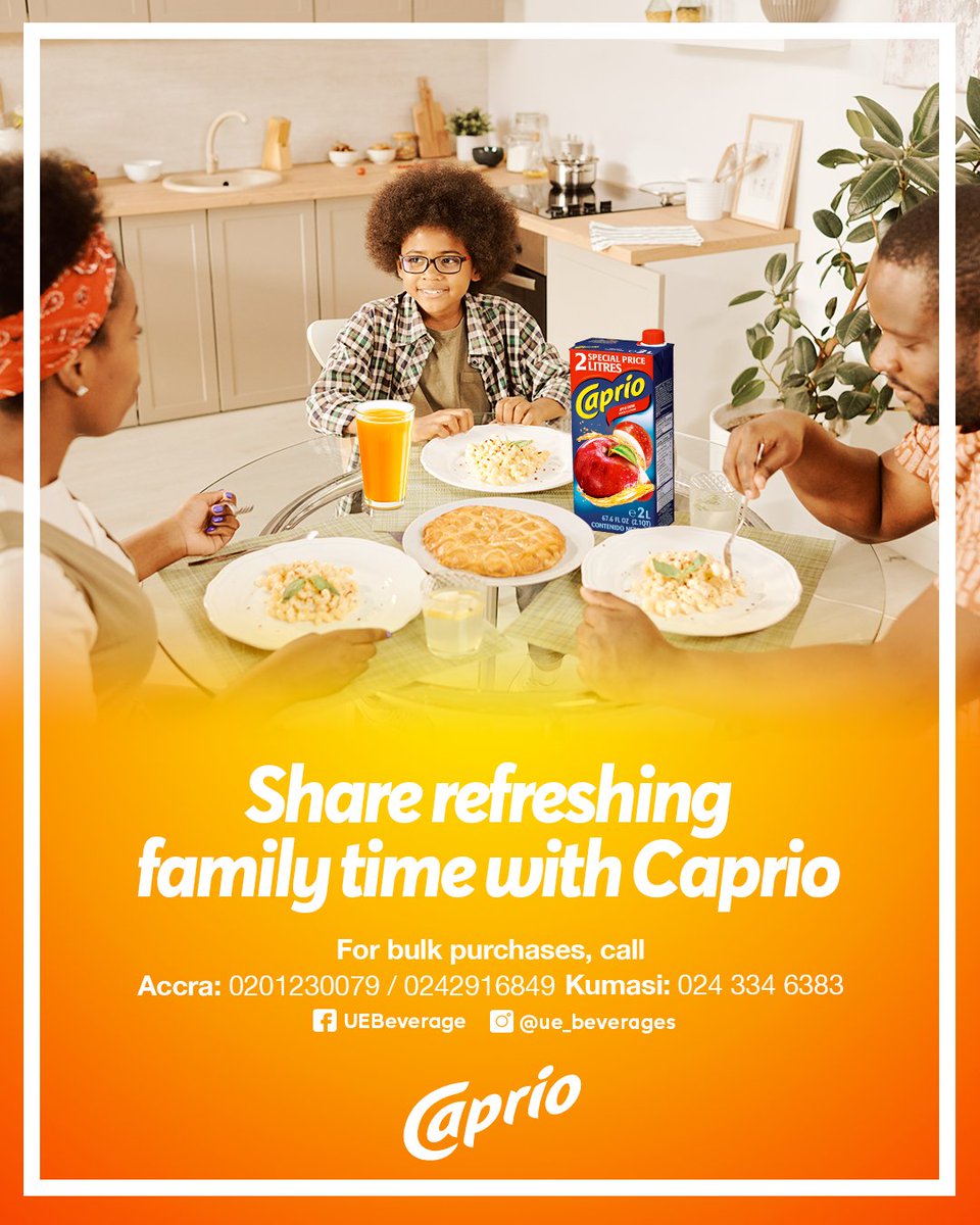 UeBeverages's tweet photo. Have you tried Capdioy drinks yet? Now is your chance to. Available in a range of flavors and sizes at any supermarket near.

#caprio #natural #fruitjuice https://t.co/E0VCBk4P0V