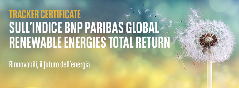 InvestimentiBNP's tweet photo. Tra i nostri Tracker Certificate dedicati ai Megatrend del #futuro ce n'è uno dedicato alle #energierinnovabili. 

Per questo #certificato abbiamo creato appositamente il nostro Indice #BNPParibas Global Renewable Energies Total Return.

Scopri di più: https://t.co/9pvTHB3rUK https://t.co/ufvuqUji5H