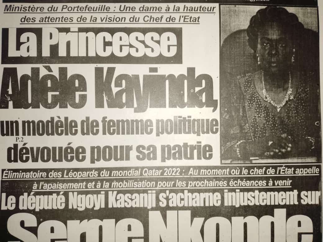 GeneLeviChrist1's tweet photo. @minportefeuille une Femme à la hauteur des attentes de la vision du chef d l'état , la Princesses @adelekayinda01 , la seule Femme Politique dévoué pour sa Patrie.
@Aldec_Officiel
@adelekayinda01 
@LeCongoDApres 
@CongoAux @beton_junior https://t.co/fkWA4LB3mZ