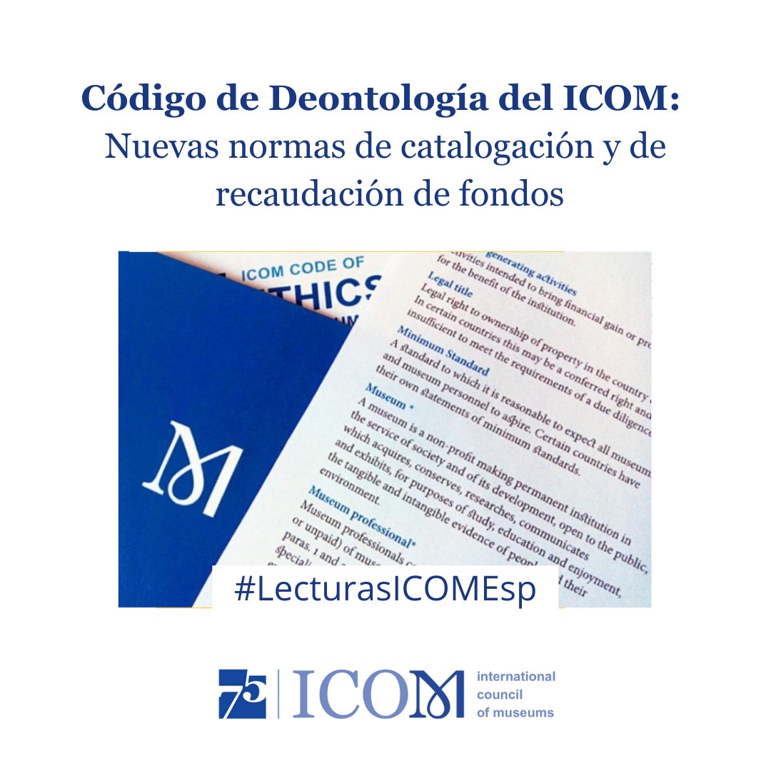 📚El Comité Permanente sobre la Deontología del ICOM (ETHCOM) ha publicado dos nuevas directrices que vienen a completar el Código de Deontología del ICOM.

🇪🇸Accede aquí al Código de Deontología del ICOM en español icom.museum/es/news/codigo…