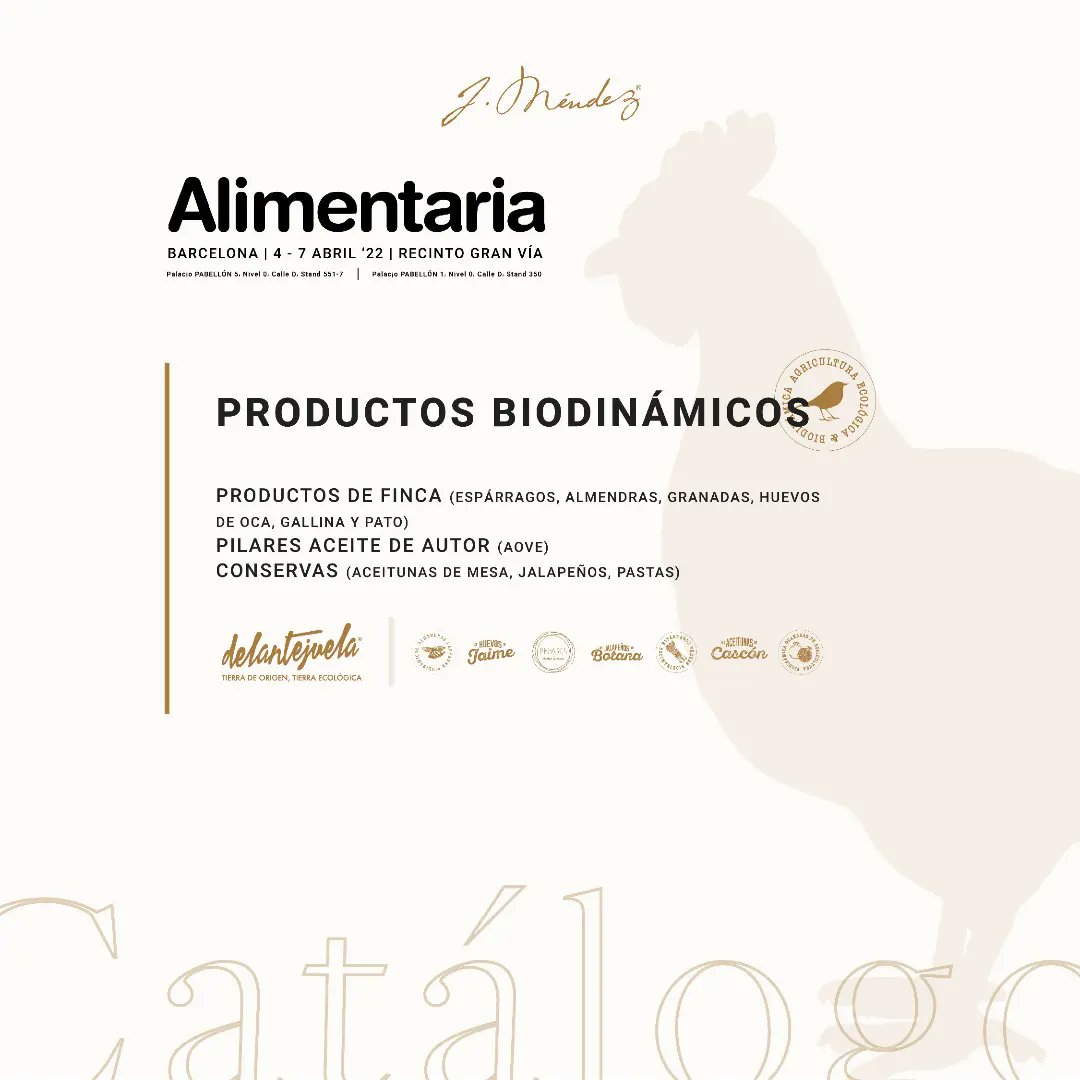 biodinamicas's tweet photo. Ya en @AlimentariaBCN 
¡Os esperamos!

#alimentaria22 #Ecology
#productossaludables #sostenibilidad #Andalucia #Sevilla https://t.co/w74u7d7QP1