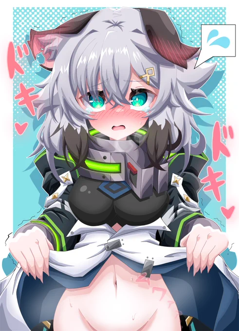 「罰ゲーム(意味深)を受けるうちの娘。」なんでか分かんねぇけど、描きたかったんだ…どうしても。※センシティブ注意#オリキャラ #オリキャライラスト #うちの子  #イラスト 