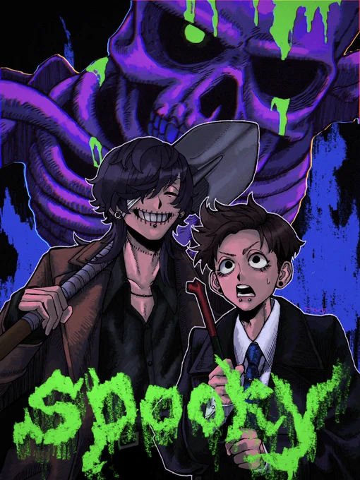 イラスト本の表紙と裏表紙😈😈 