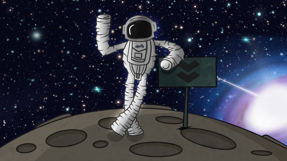 web3Pete's tweet photo. The space elaphants have reached the moon! #Elastos will follow soon! 
Available now for a 30% discount⏳ on @Elacityofficial!

Check it out here:
https://t.co/0IPdbWn8rR https://t.co/gLLTv1AMkK