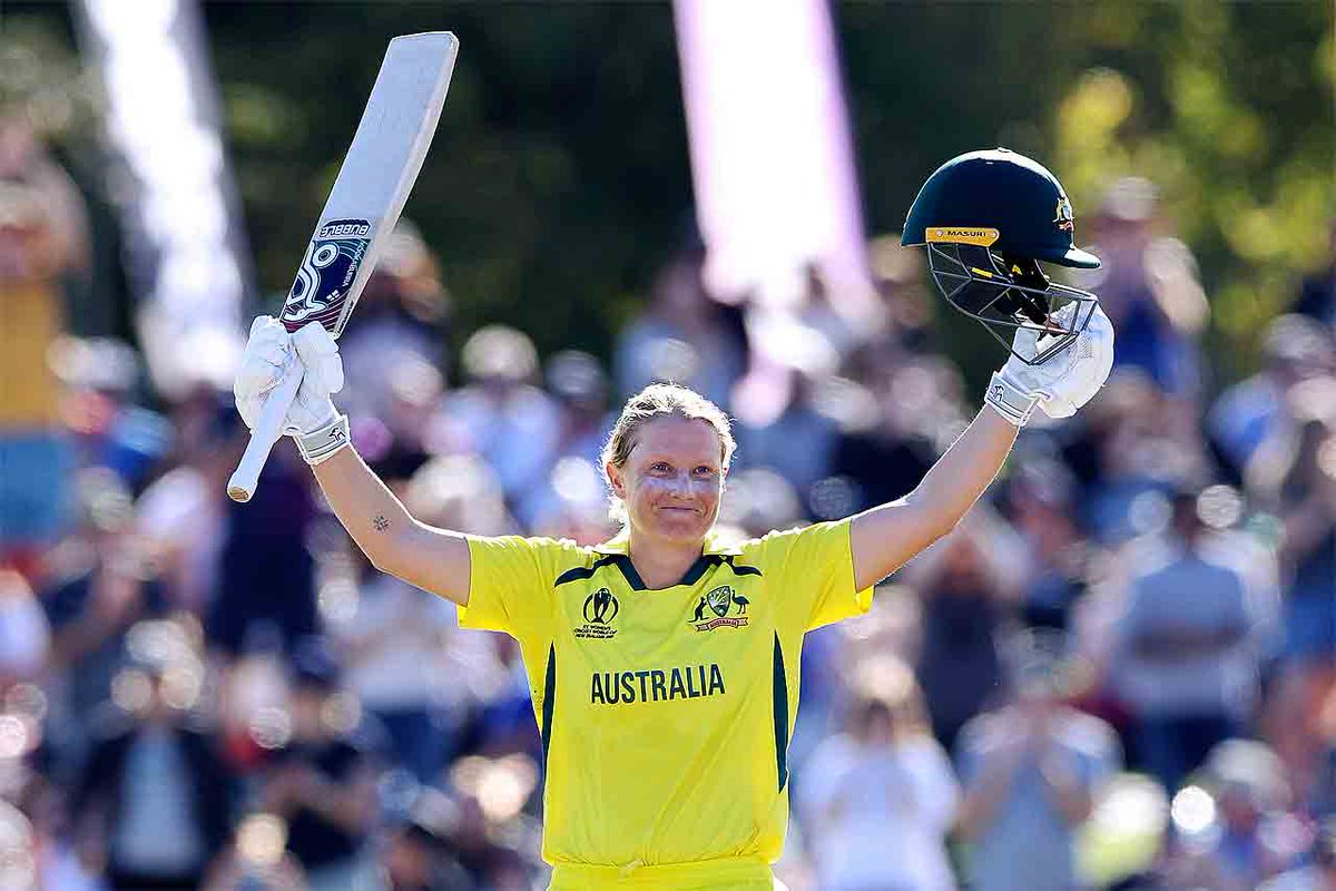 toisports's tweet photo. #CWC22 #CWC22final #Healy #TeamAustralia 

All you need to know about @ahealy77  , the unstoppable Aussie run machine 🏏

#AlyssaHealy is the first woman to score centuries in the semi-final and final of a @cricketworldcup edition

More Here ⏩ https://t.co/q9AP1lKEdw https://t.co/69Th5Y8xhQ
