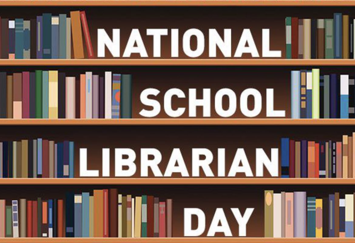 rbr_LibraryMC's tweet photo. Happy School Librarian Day! #schoolLibrarianDay #SchoolLibraryMonth #librariansareessential #loveyourjob #rbrbucs #rbrreads @rbrhs https://t.co/e6EV2mshWO