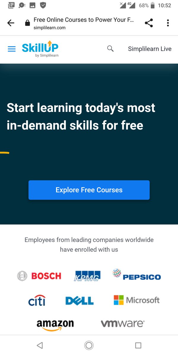 ChukXss's tweet photo. While hunting for courses in Data science late last year i came across Simplilearn where I took courses in machine learning and Tableau, and it was free for 3 months. Yesterday I checked my email, and found out the same program is still active.
#Skill_up https://t.co/c34l3Opugz