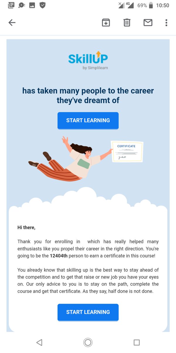 ChukXss's tweet photo. While hunting for courses in Data science late last year i came across Simplilearn where I took courses in machine learning and Tableau, and it was free for 3 months. Yesterday I checked my email, and found out the same program is still active.
#Skill_up https://t.co/c34l3Opugz