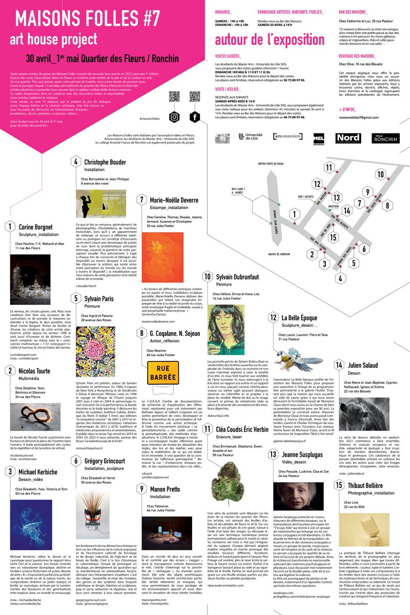Les maisons folle reviennent >>>
<a href="/MaisonsFolles/">Les Maisons Folles</a> <a href="/reseau50nord/">50° nord</a> @MEL_Lille <a href="/lenord/">DepartementNord</a> 
@artconnexionfr