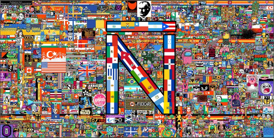 BaityBait's tweet photo. Lo de r/place es la metáfora perfecta de la vida

Por mucho que os esforcéis, por mucho que os desviváis en intentar hacer algo, vendrá alguien más grande que tú a destrozártelo

Buenos días por cierto https://t.co/1w2MAxyYNy