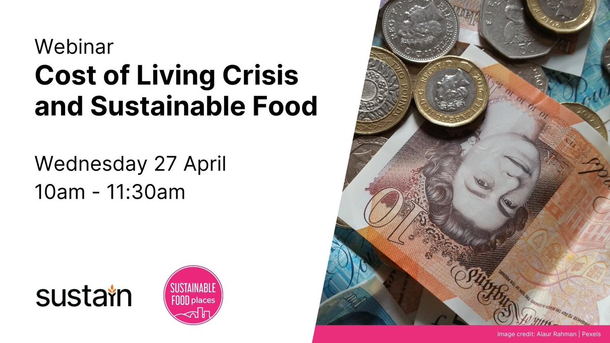 How can #foodpartnerships ensure everyone has access to healthy sustainable food in a #CostOfLivingCrisis? Join @Food_Foundation @CorinnaHawkes @btnhovefood @FoodMatters_org @UKFoodPlaces @UKSustain on 27 April to find out: sustainweb.org/events/apr22-c…