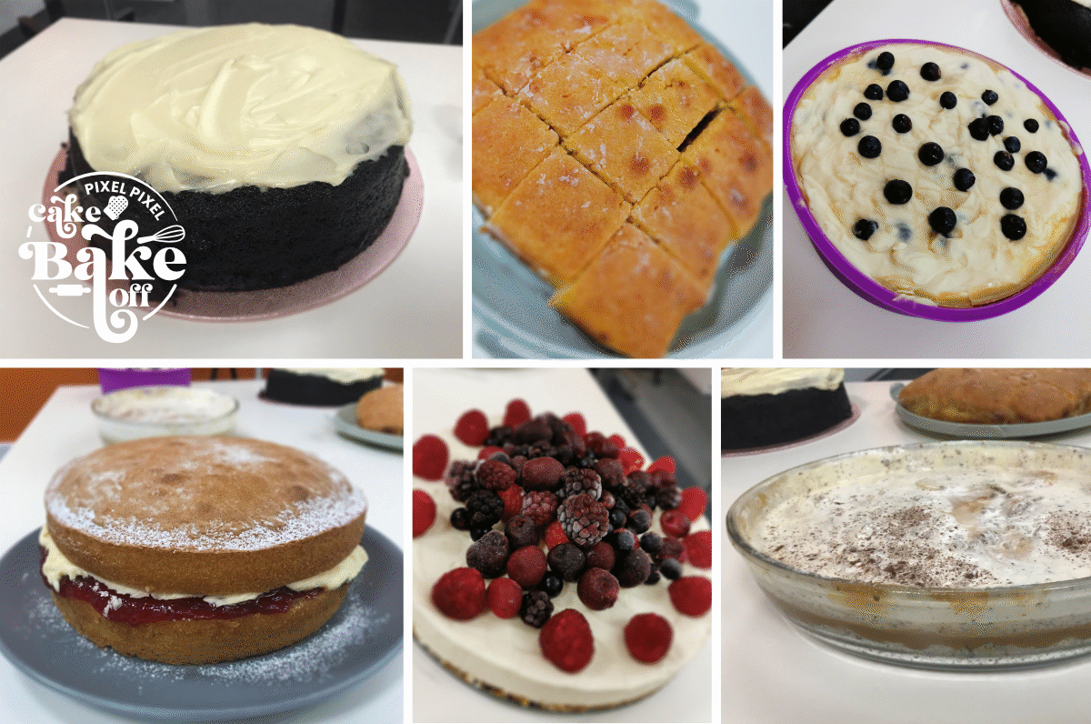 pxpxltd's tweet photo. We've had our first 'Pixel Pixel Cake Bake off"
Keep an eye out on our social channels to help decide a winner.
Could it be Victoria Sponge, Banoffee Pie or any of the other fantastic bakes.
#pxpx #bakeoff2022 #teameffort https://t.co/LrPG3NwrRF