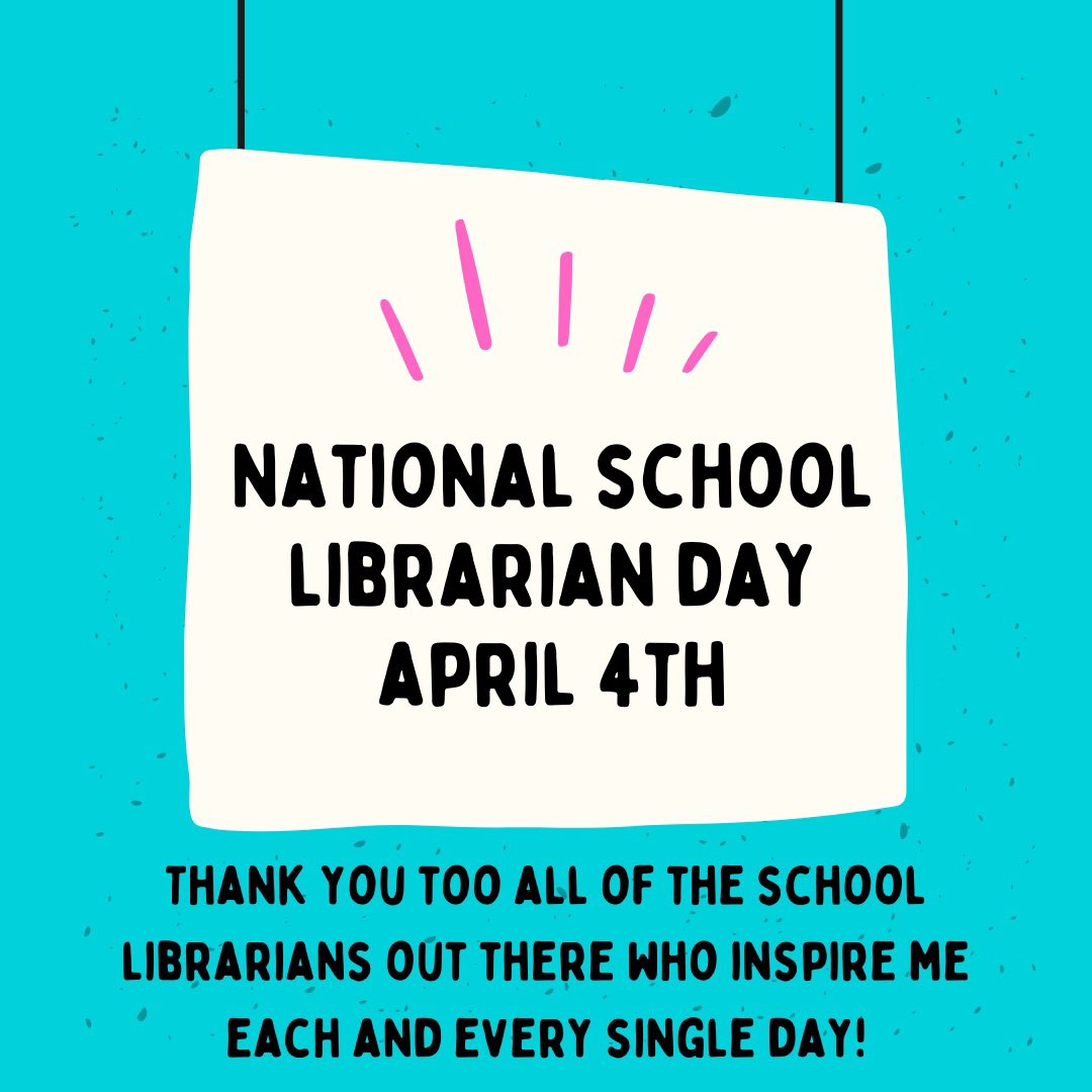 Today is National School Librarian Day!