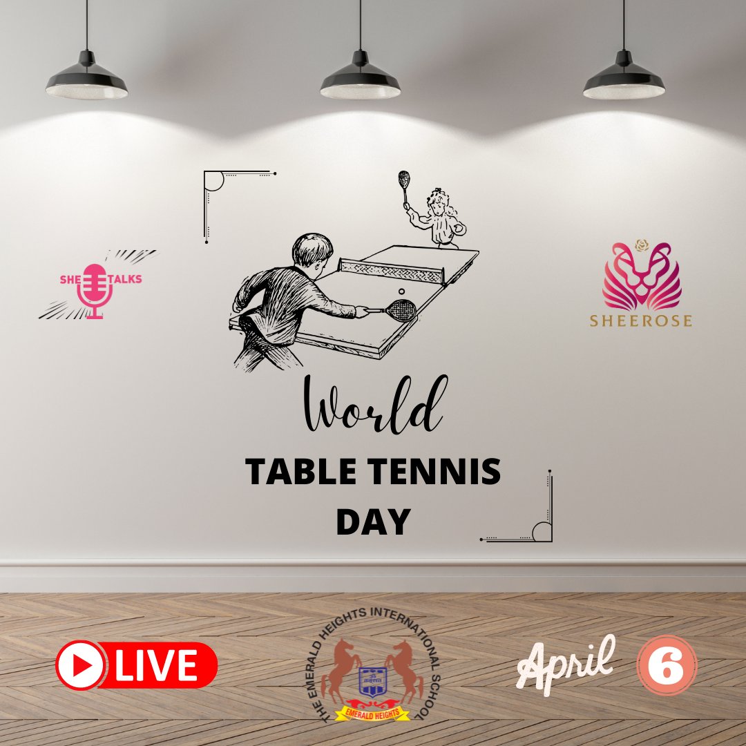 sheerosein's tweet photo. A day that brings energy, memories, and more creativity out of everyone who is directly or indirectly related to Table Tennis. 
Happy to announce another season of SHE-TALKS an online show to promote. support and empower Girls in Sports. 

#worldtabletennisday #tabletennis https://t.co/JNqSJaOEwX