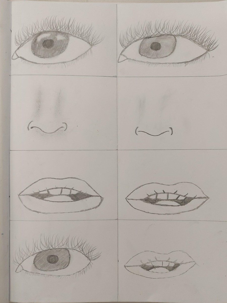 SSA_ADT's tweet photo. 8X2 have produced some really good drawings of facial features. https://t.co/b6WKjvuvcL