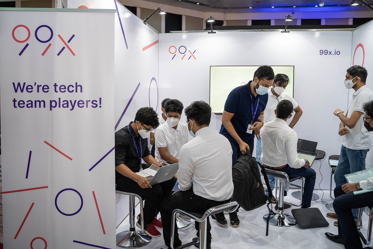 99x_io's tweet photo. It was awesome to be at the @iitsrilanka career fair earlier this week, at a physical set-up after two years of virtual events, and meet the enthusiastic young talent face-to-face!
#Dotitude https://t.co/wsGaS7WOBX