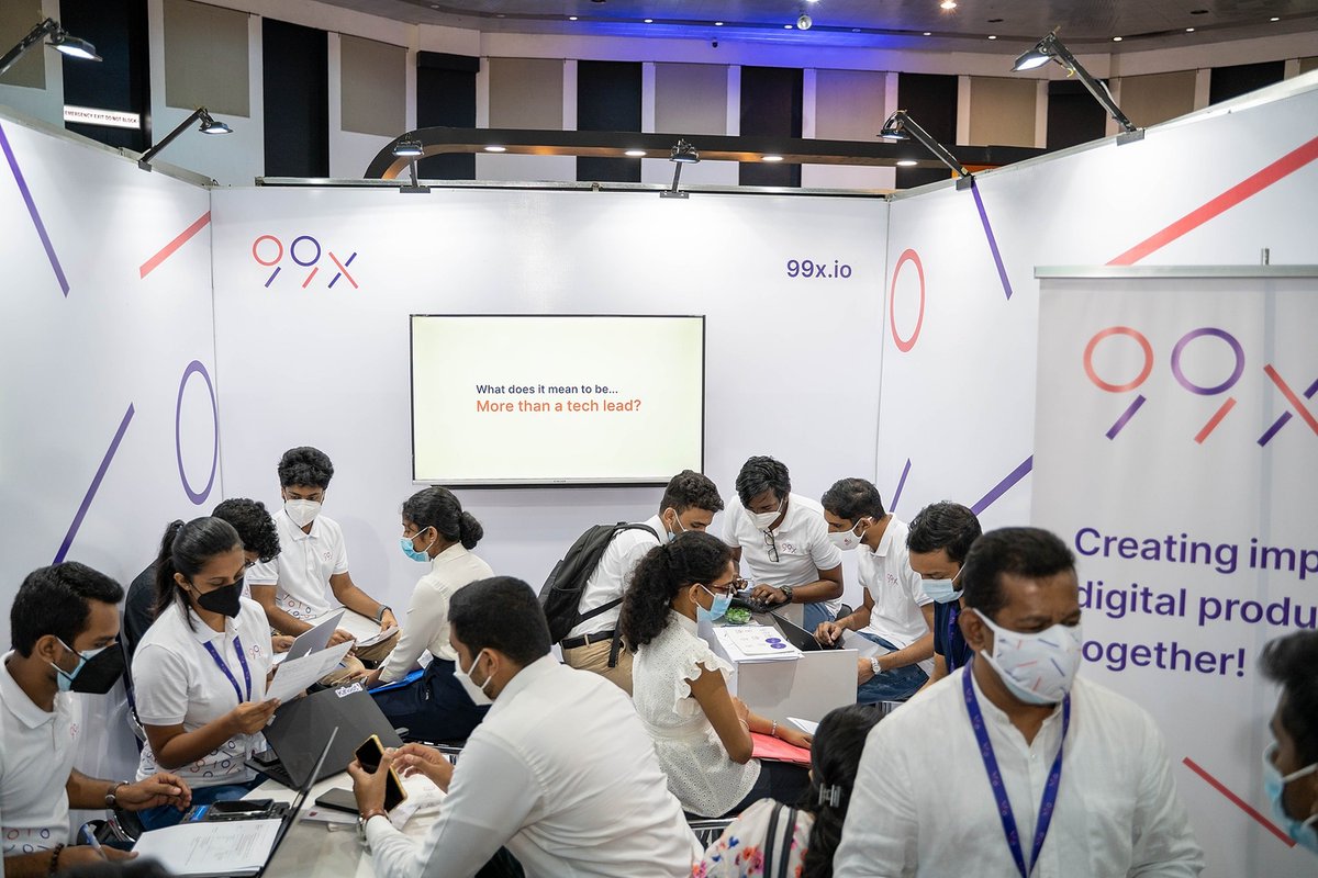 99x_io's tweet photo. It was awesome to be at the @iitsrilanka career fair earlier this week, at a physical set-up after two years of virtual events, and meet the enthusiastic young talent face-to-face!
#Dotitude https://t.co/wsGaS7WOBX