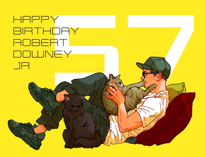 #HappyBirthdayRobertDowneyJr 
#HappyBirthdayRDJ 
👑👑👑 