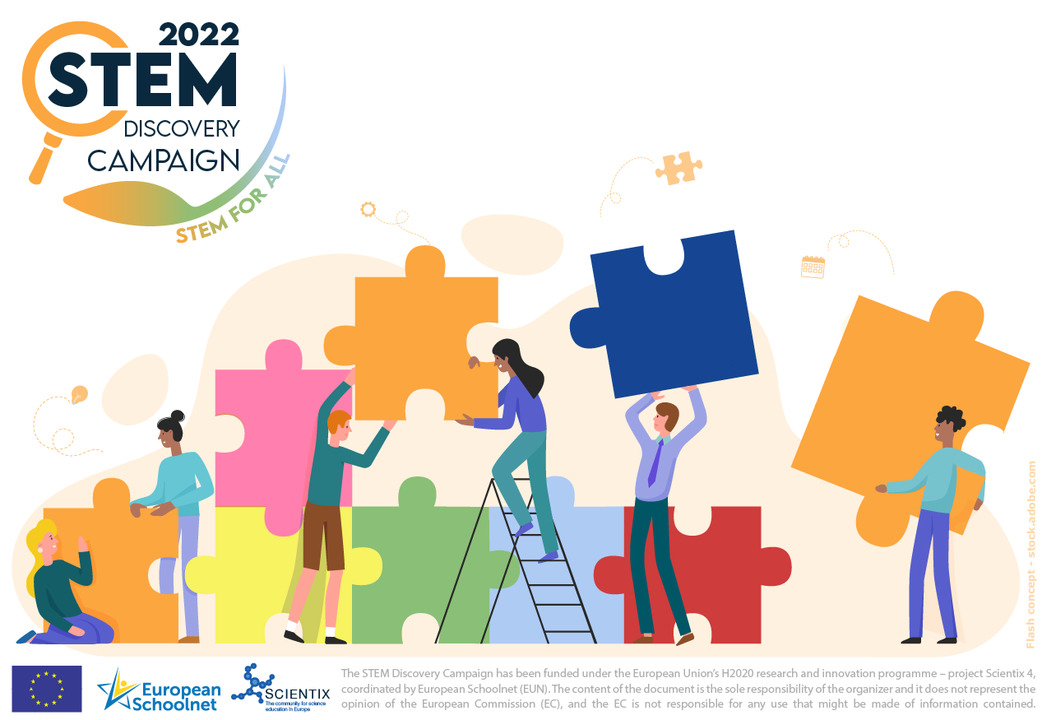 Join us in the 2022 STEM Discovery Campaign: STEM for All!  

🧬 organise any #STEM activity 

👩‍🏫 enter one of our competitions for #teachers &amp; #educators 

🏆 win amazing prizes!  

Discover different opportunities &amp; participate 👇 bit.ly/22SDC 

#SDC22 <a href="/Scientix_eu/">Scientix</a>