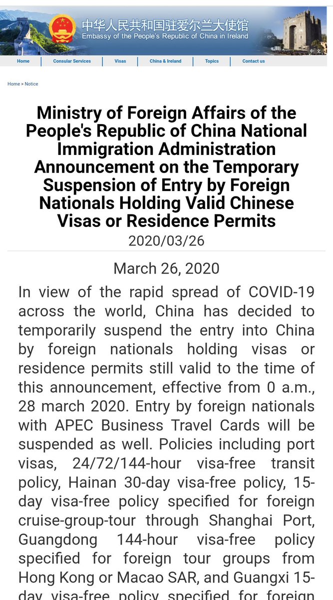 CurtisSChin's tweet photo. #China 🇨🇳

DYK: March 26, 2022 marked the 2-year anniversary since the Chinese government imposed the “temporary suspension of entry” by foreign nationals holding visas. This ongoing🧵 shares how little, sadly, has changed for many impacted #intlstudents

#TakeUsBackToChina https://t.co/C1zjXGbEnc