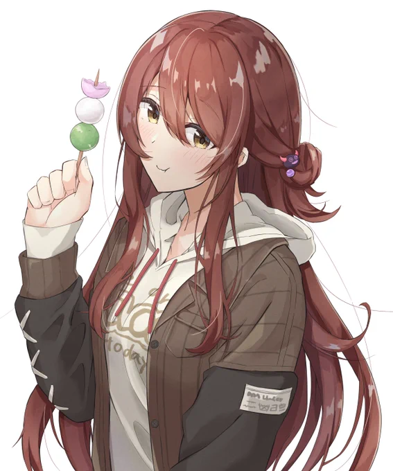 お団子もぐもぐ甜花ちゃん🍡 