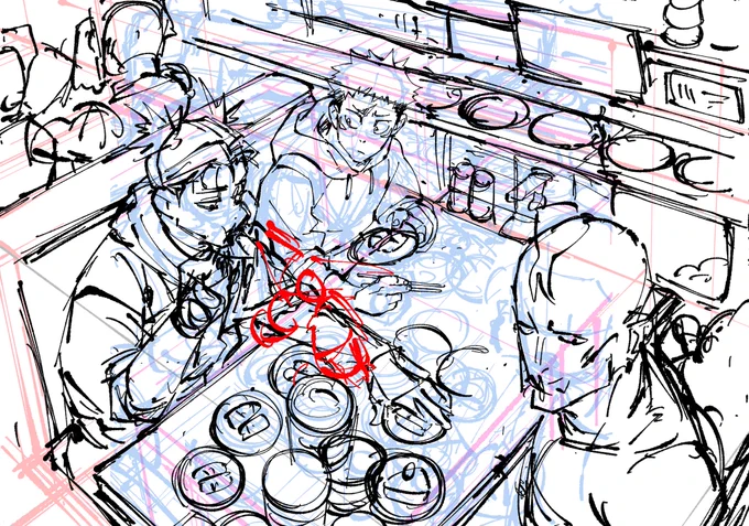なかなか絵を描く時間をまとめて作れない日々です。今描いてるした絵載せときます! 