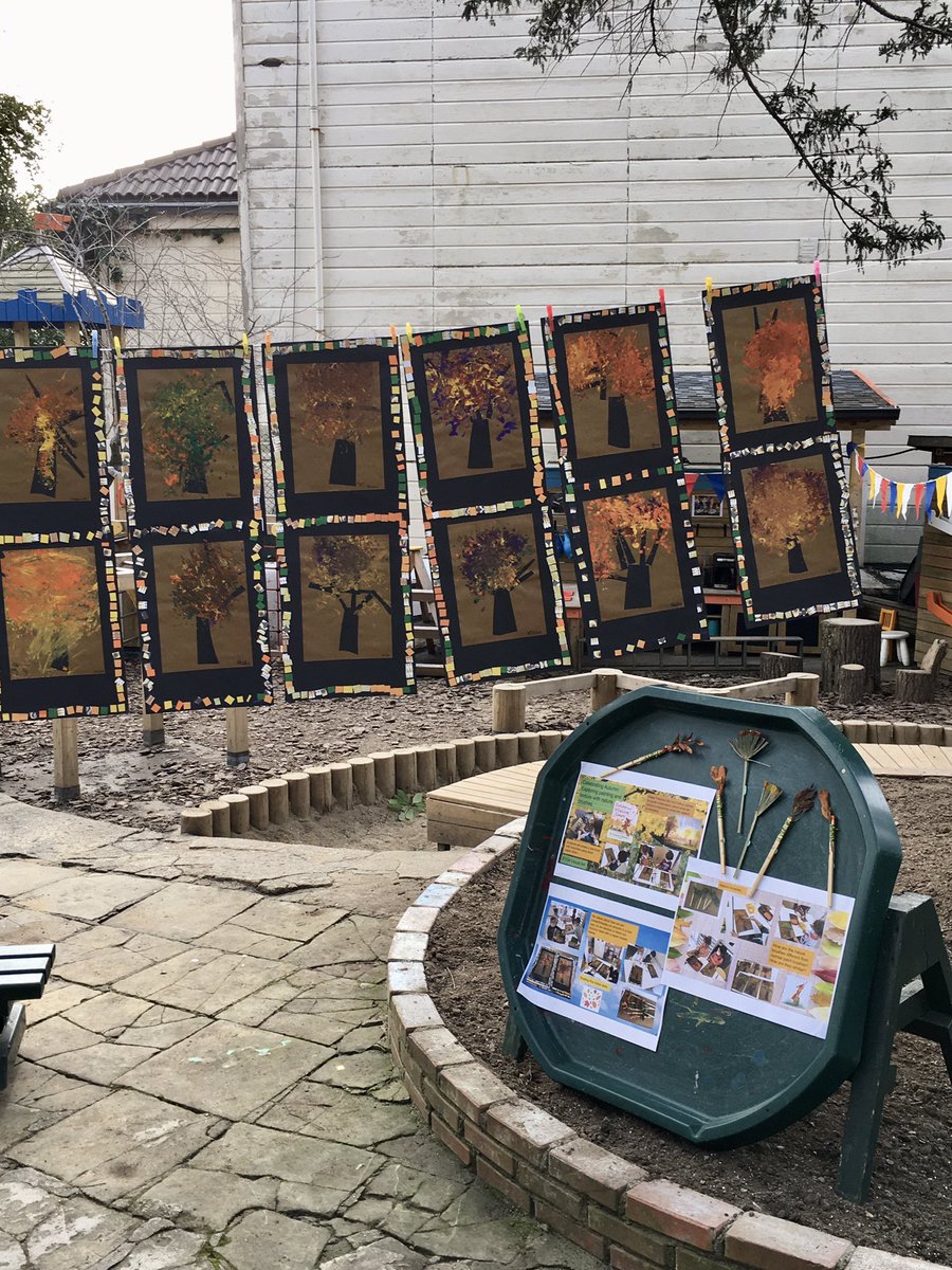 aredmond110's tweet photo. Beautiful art work display from last week’s Student Led Conferences. Wonderful to have parents back on campus, in person! Many PROUD students. #iics #iics1911 https://t.co/prEaVljH4X