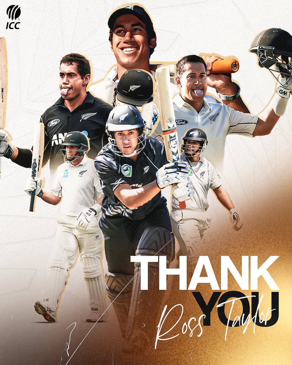 One of the greatest <a href="/BLACKCAPS/">BLACKCAPS</a> to have played the sport ✨

Legend, <a href="/RossLTaylor/">Ross Taylor</a>.
