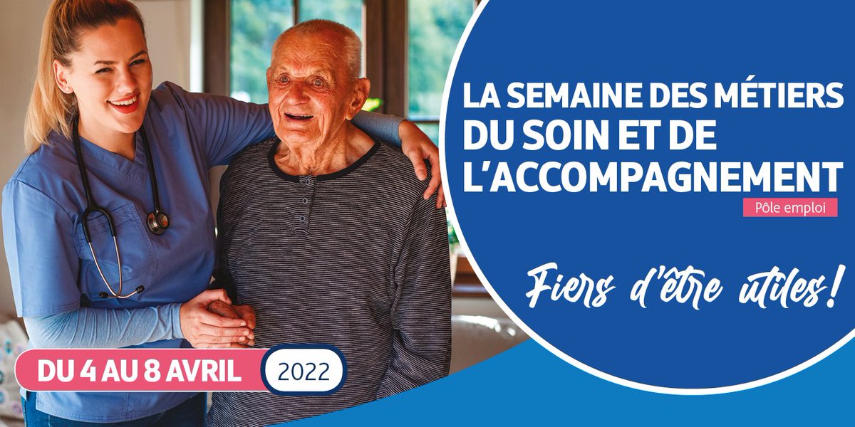 Lancement de la semaine métiers du #soin et #accompagnement avec près d’une centaine d’événements en #IDF organisés par @pole_emploi dont une trentaine dans les Yvelines pour permettre aux publics de découvrir l’étendue des métiers et opportunités d’#emploi. 
#FiersdEtreUtiles