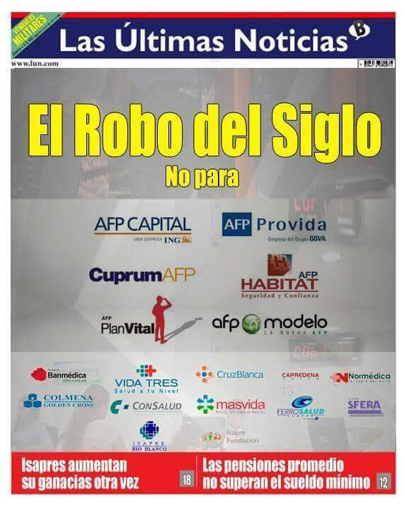 Fea50686713's tweet photo. @baradit @chilevision No solo militares políticos empresarios y todavía nadie le pone atajo al despilfarro del estado.
¡ Pero cuando el pueblo quiere su plata se nos cae el mundo!
¿40 años esperando mejore pensiones y nada?
#ConMiPlataNo 
#QuieroMi100xCiento 
@gabrielboric 
@KarolCariola https://t.co/h23outusDM