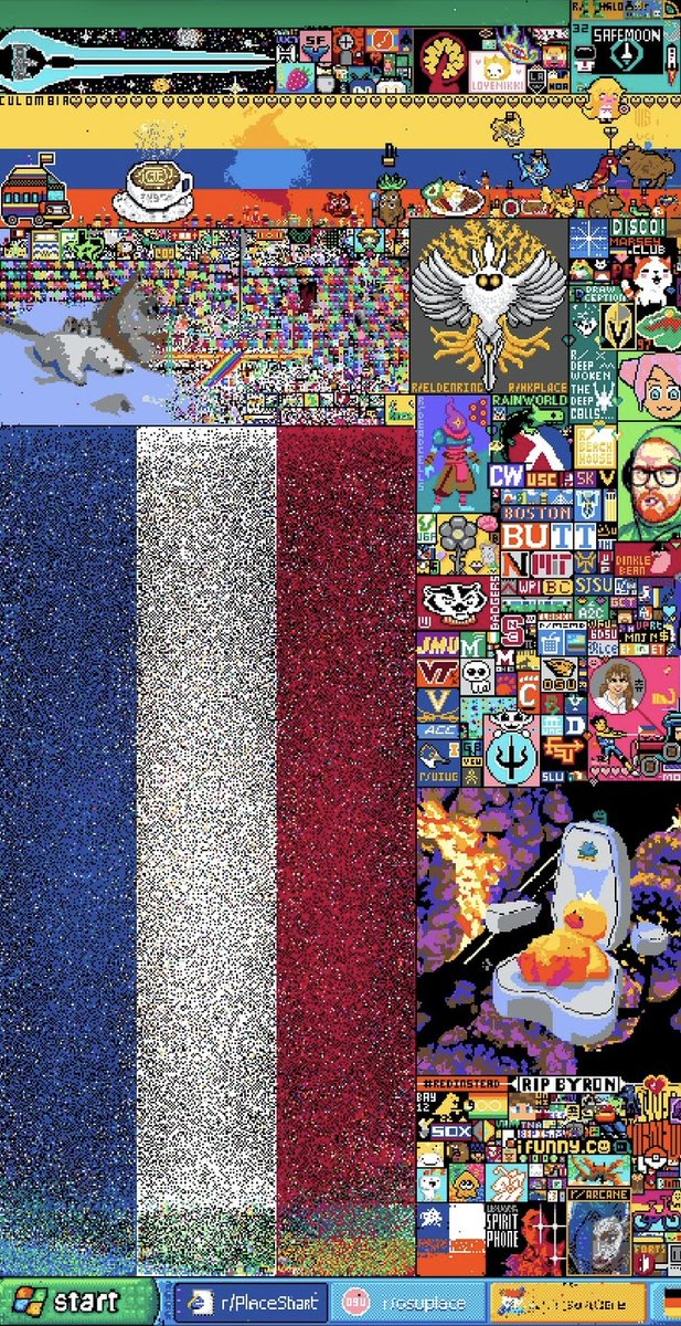 colibrityagency's tweet photo. Cocorico 🇫🇷 La France s'impose comme au mondial de 2018 sur la plateforme @Reddit.

Grâce aux streamers français (cc @KametoTV) et à l'aide des viewers, ils ont su conquérir le r/place pour imposer divers monuments en pixels aux yeux de tous

Comme on dit : GG WP https://t.co/2IAYpK9E6i