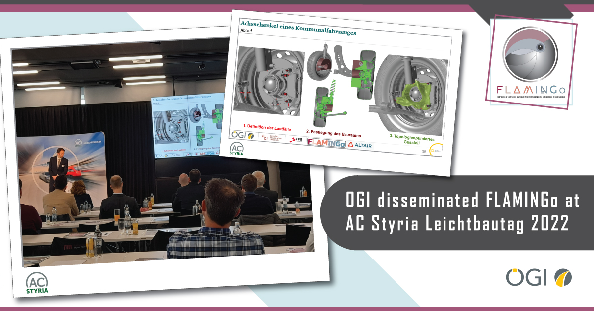 FLAMINGoPH2020's tweet photo. On the🗓30 of March, our Partner #OGI participated in the #ACstyria Mobilitätscluster GmbH #Leichtbautag 2022 for #lightweight solutions in #transportation and disseminated @FLAMINGoPH2020 
#FLAMINGo🌐: https://t.co/zWtJoIQToR

#H2020 #EU #Horizon #ElectricVehicle #aluminium https://t.co/hnW2zy81tM
