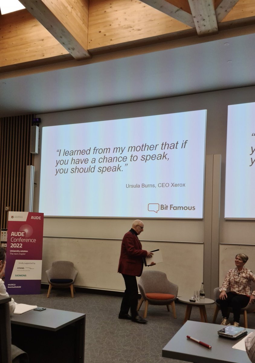 bradshaw5923's tweet image. Fantastic first plenary with @PennyHaslam at the @AUDE_news annual conference focusing on personal brand &amp;amp; communication, helping us all to become a little #bitfamous