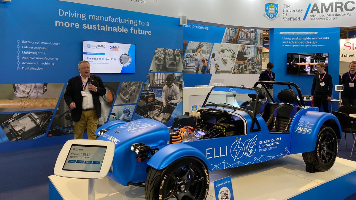 TheAMRC's tweet photo. βThe future is being built on a pillar of #digitalisation but with #sustainability as a key foundation.'
@RabScott2 kicks off our #MACH22 talks with the 'Road to #ProjectELLI'.
Catch him on the @mta_uk stand at 2 for 'How data can drive manufacturing'.
https://t.co/bPuh1GEVz0 https://t.co/Vy2zTZevzI