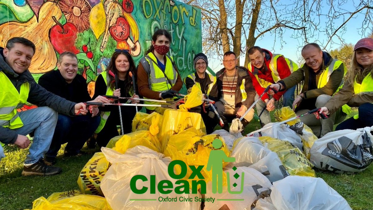OxfordCC's tweet photo. This year OCC took part in @Oxclean's Spring Clean. Thank you to all that joined in. We loved taking part to help clear up street litter and contribute to a cleaner #Oxford.
#springclean2022 https://t.co/AqxfS0DMd7