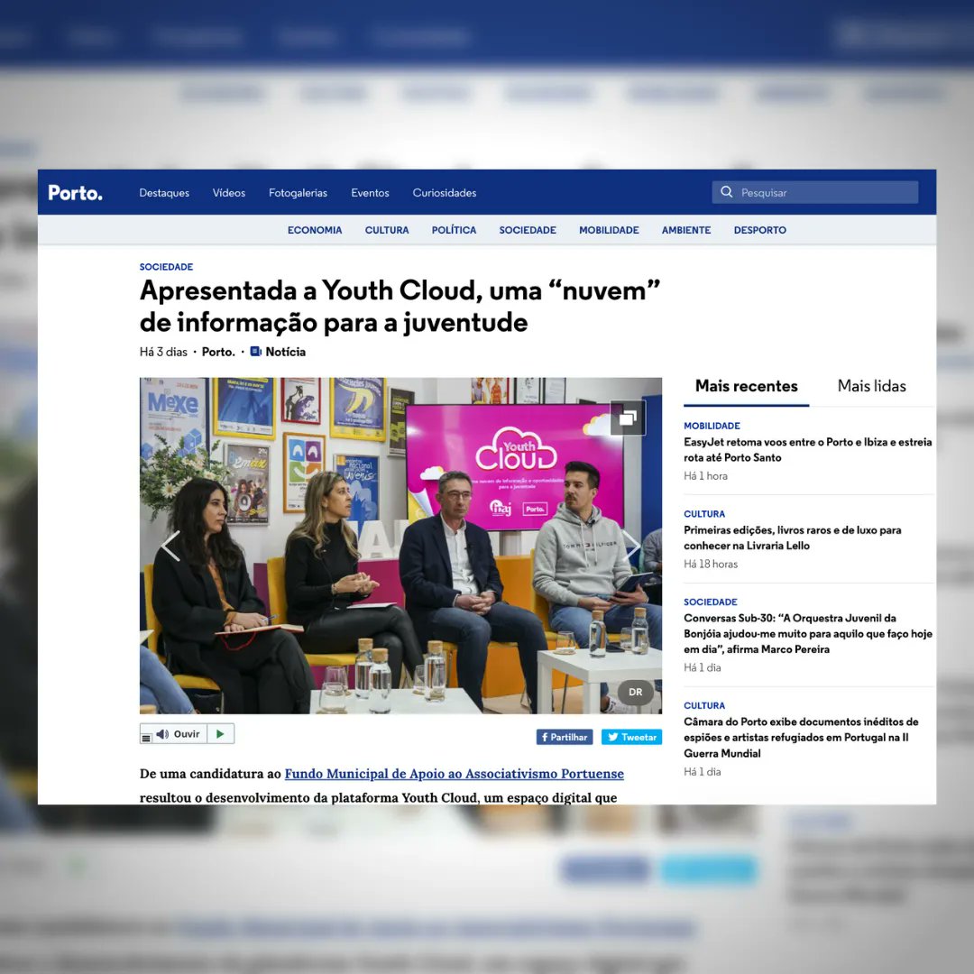 fnaj_juventude's tweet photo. 🚩Na Youth Power Talk, que decorreu no lançamento da Youth Cloud, a Vereadora da Juventude da CM Porto, Catarina Araújo, demonstrou a sua satisfação com este projeto e nomeou este espaço como uma aposta de inovação e de networking.
Sabe mais aqui 🔗 https://t.co/4HVAHGAo06
#fnaj https://t.co/ECfhvFtXm0