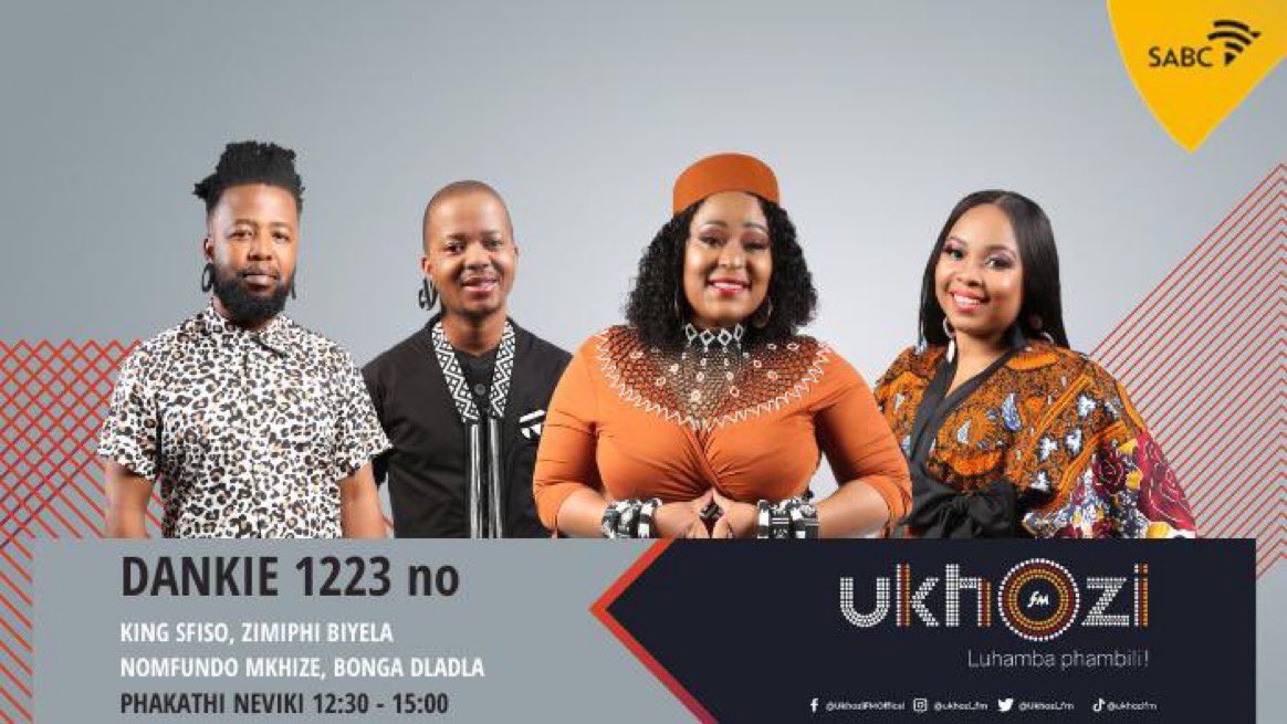 kingsfiso's tweet photo. It’s time for #Dankie1223 @ukhozi_fm 
Let’s go!!! https://t.co/7RGegr43zS