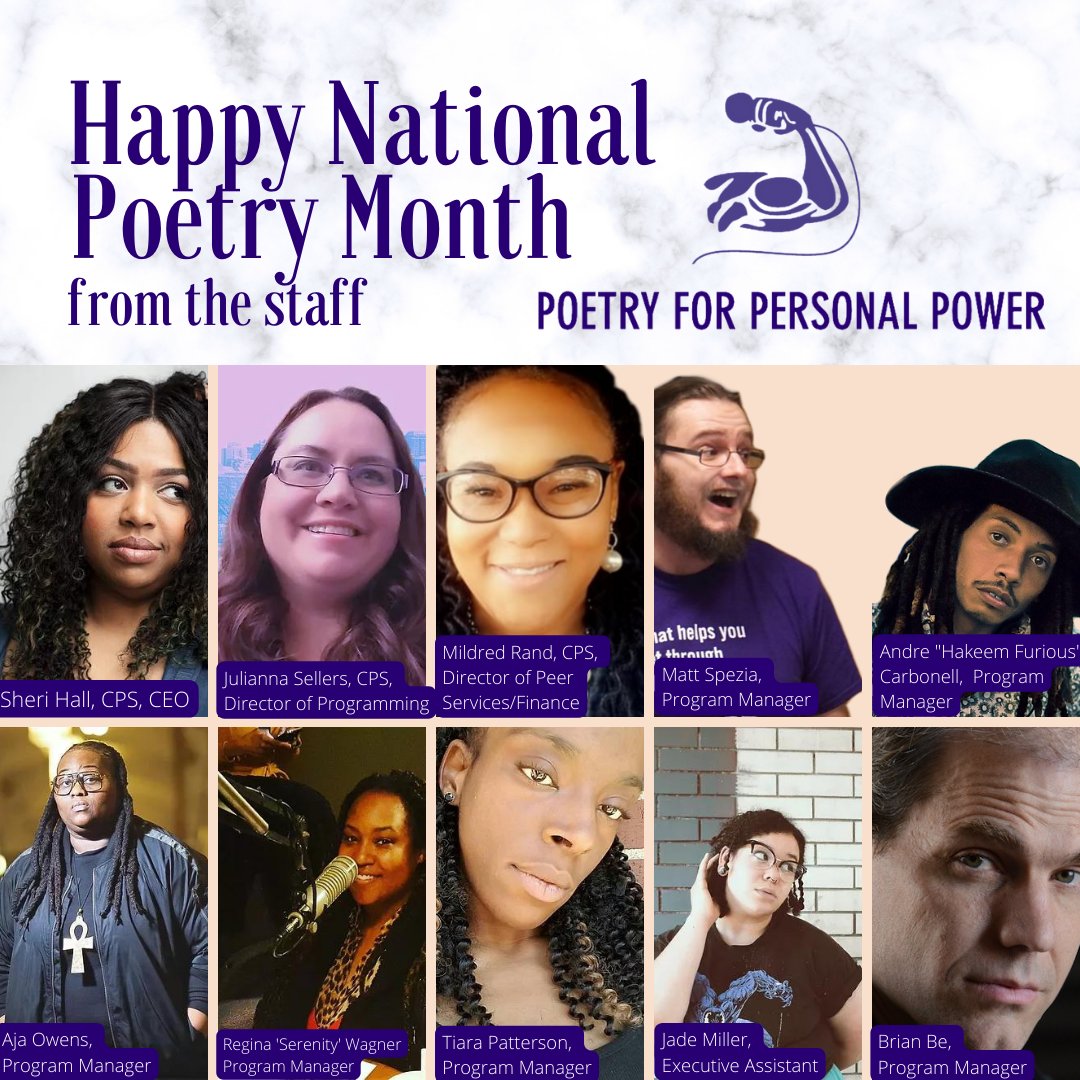 🎉🎉 Happy National Poetry Month! 🎉🎉⁠
⁠
Celebrate by making a donation to Poetry for Personal Power: Empowering Peers through Arts Advocacy &amp; Entrepreneurship.⁠
⁠
✅ Donate at PoetryforPersonalPower.org.⁠
⁠
⁠
#poetrymonth #poetrycollection