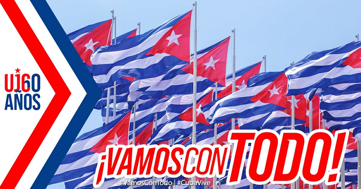 En el #60UJC y #61OPJM, #VamosConTodo porque #CubaVive 🇨🇺
