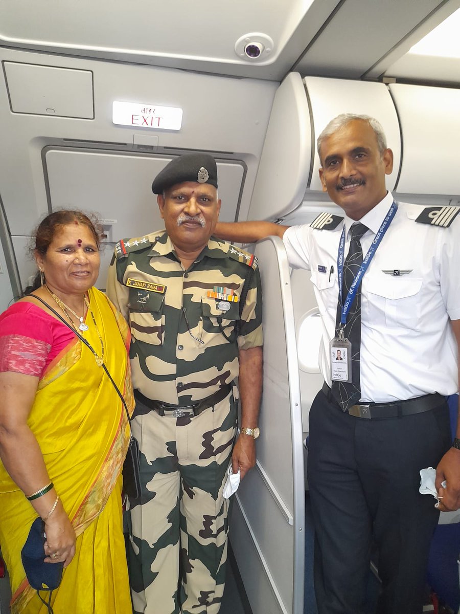 kjkes234's tweet photo. Thanks to @IndiGo6E for felicitating my father on his retirement after 40 years of service in the armed forces. Special thanks to entire staff of Team Indigo. My father will definitely cherish these moments for lifetime. @IndiGo6E @DGCAIndia @PMOIndia
#LeanCleanFlyingMachine https://t.co/BrB0ht71R1