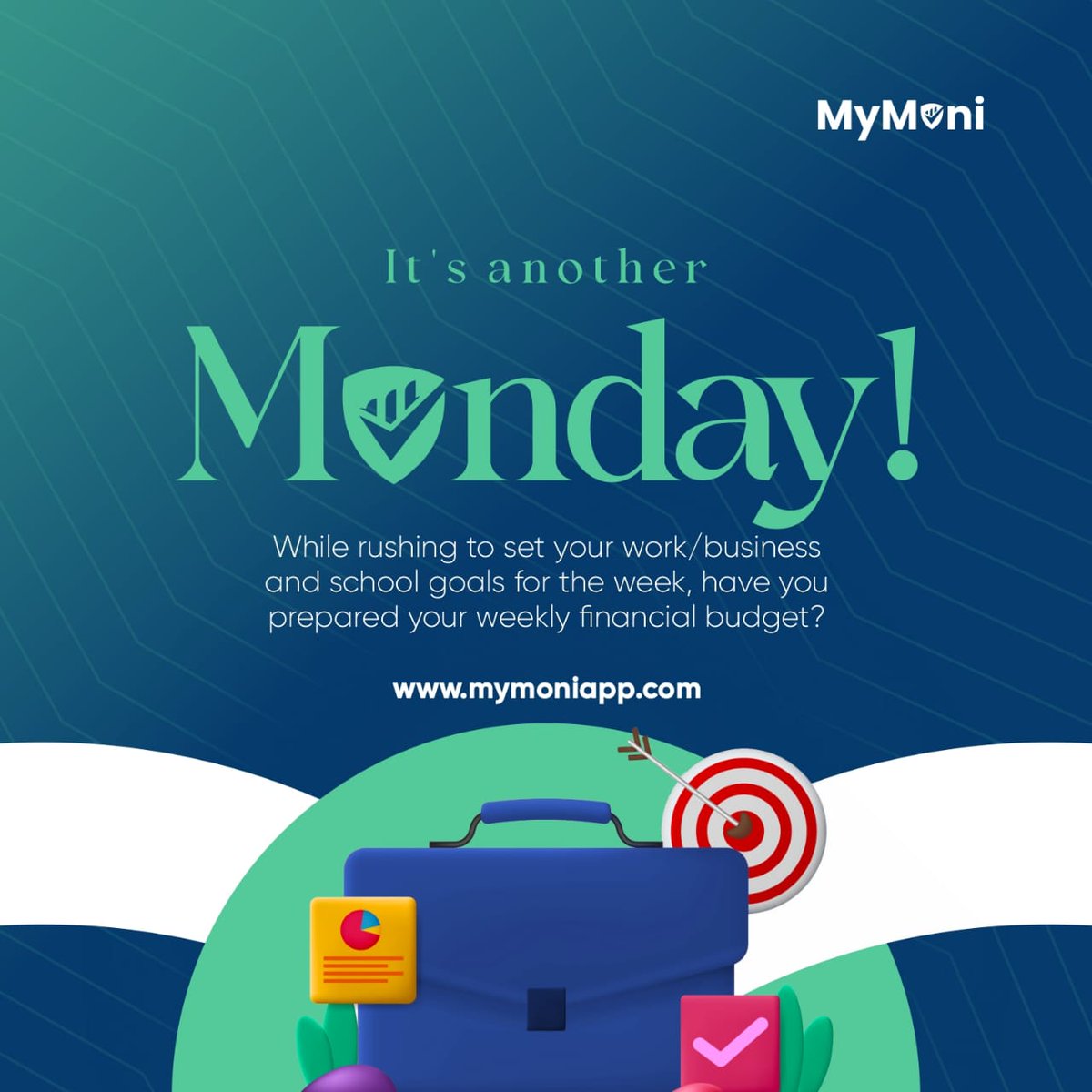 MyMoniApp's tweet photo. It's another Monday!  While rushing to set your work/business and school goals for the week, have you prepared your weekly financial budget?
Prepare your budget with: https://t.co/NBUeRuBpAG #mondayvibes #budgeting #finance 
#mymoniapp https://t.co/MmqZzWOh2Q