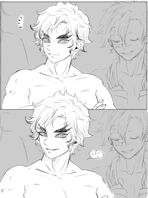 一度描いてみたかった短髪🔥さん

🛀場で🎴くんと目が合ったとき 