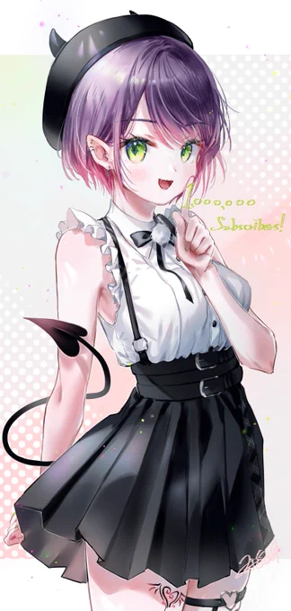 トワ様100万人おめでとうございます!!!💜💚
#TOWART 