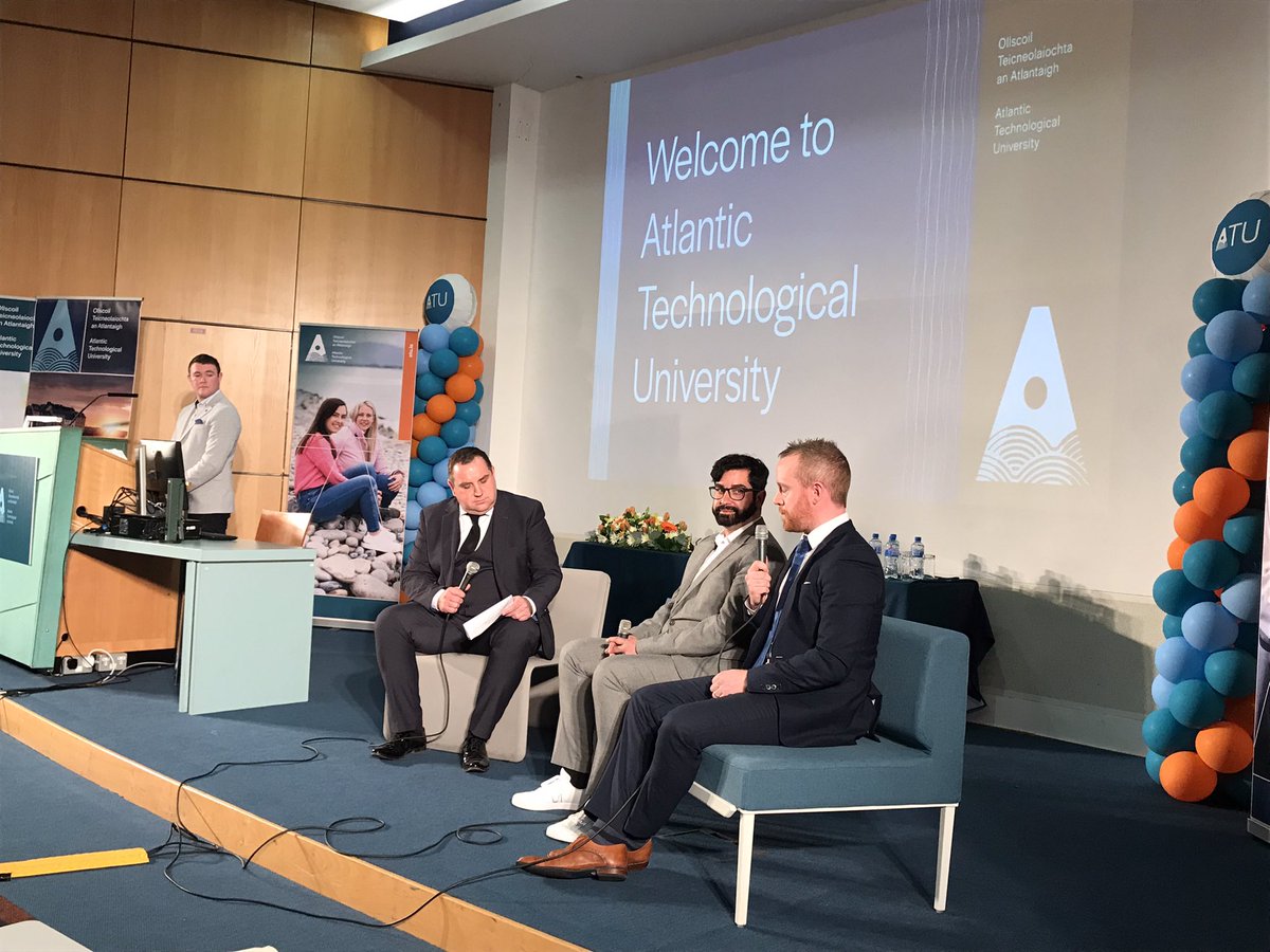 Fabulous buzz at today’s #AtlanticTU launch on the ATU Galway City campus. We’re so proud of the impact and ambition of our researchers, so well represented today by @jpglfrias