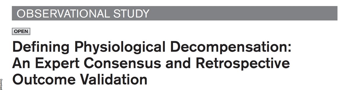Oscar Mitchell (@oscarjmitchell) on Twitter photo Our paper was just published in <a href="/CritCareExplore/">Critical Care Explorations</a>.
"Decompensation" is frequently studied, but has not been well defined or validated.
We used a modified eDelphi approach to develop a definition of decompensation and proposed clinical criteria to identify decompensation. Our paper was just published in <a href="/CritCareExplore/">Critical Care Explorations</a>.
"Decompensation" is frequently studied, but has not been well defined or validated.
We used a modified eDelphi approach to develop a definition of decompensation and proposed clinical criteria to identify decompensation.